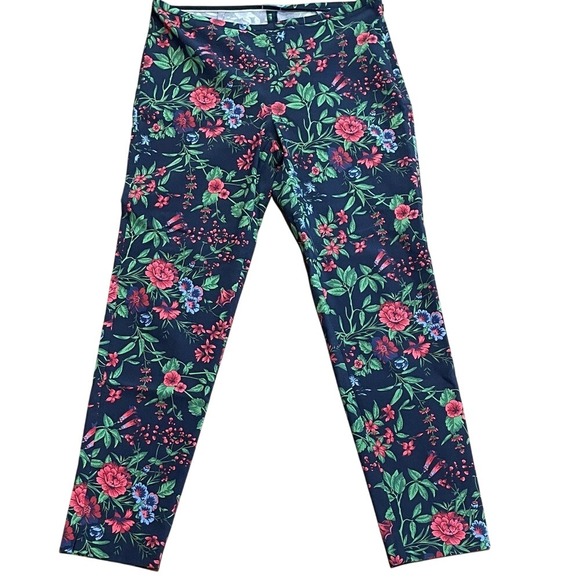 J. McLaughlin Denim - J. McLaughlin Navy‎ Floral Pants 10